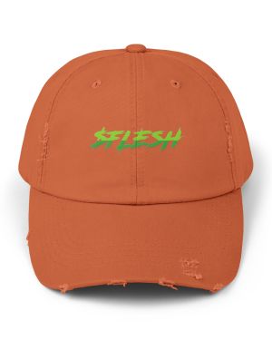 $FLEsH Unisex Distressed Cap